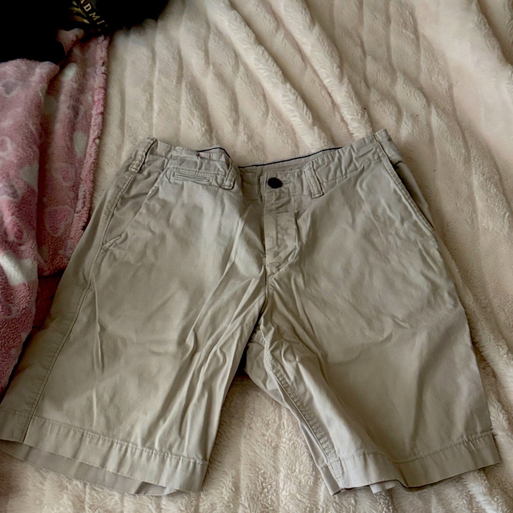 American Eagle Outfitters Light Gray Flat Front Shorts